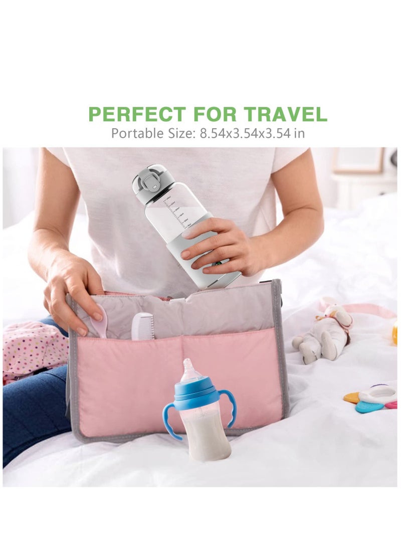 Arabest Water Warmer Rechargeable for Formula, BreastMilk, Precise Temp Control, 300ml, Portable Instant Water Warmer for Travel, Smart Wireless Baby Flask for Car, Travel, Outdoor, Battery Powered - Image 3