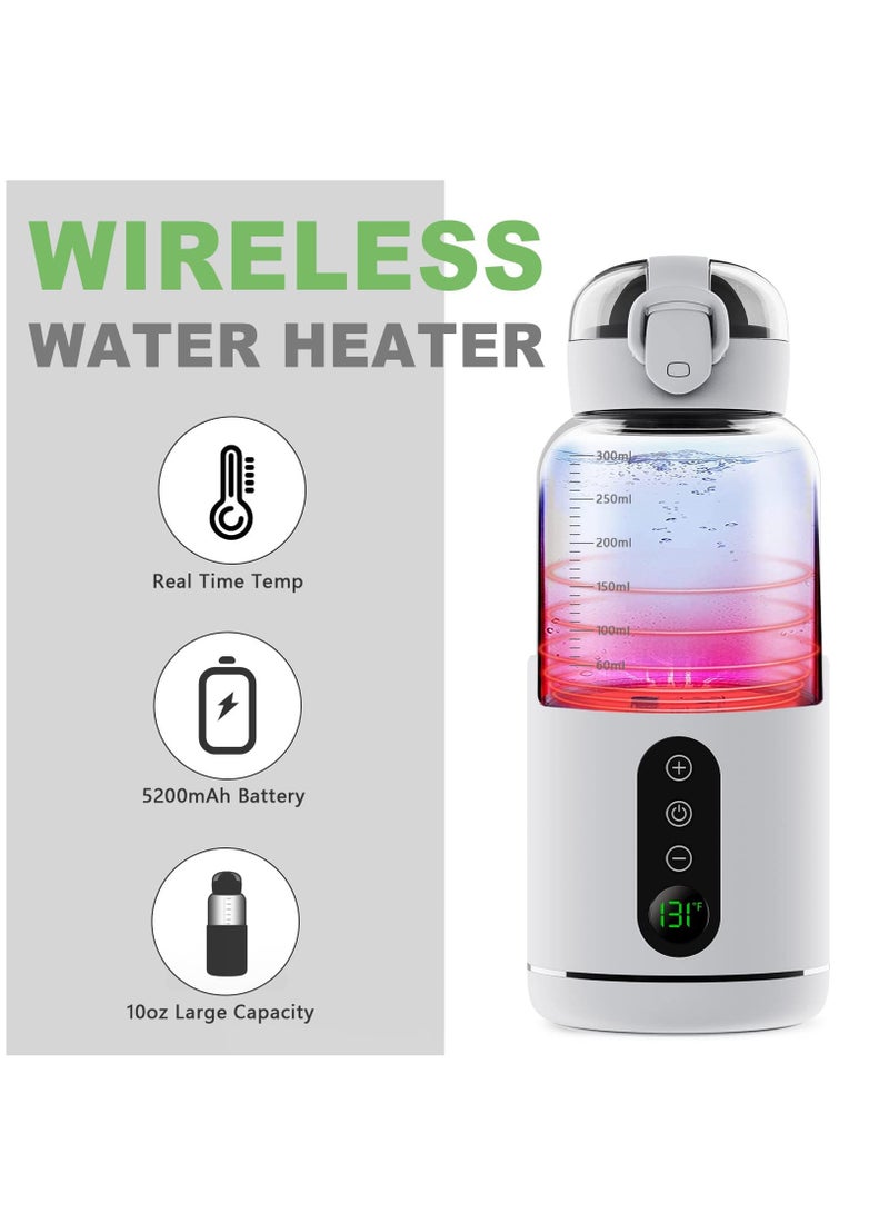 Arabest Water Warmer Rechargeable for Formula, BreastMilk, Precise Temp Control, 300ml, Portable Instant Water Warmer for Travel, Smart Wireless Baby Flask for Car, Travel, Outdoor, Battery Powered - Image 4