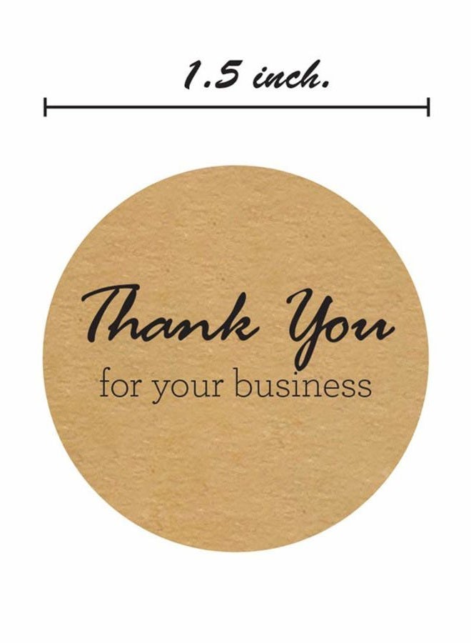 SBlabels 1.5" Round Kraft Thank You For Your Business Stickers/500 Labels Per Roll - Image 4