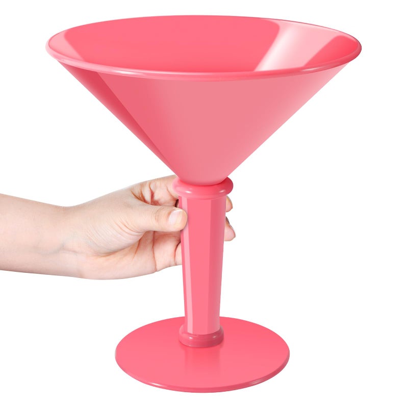 SAIAOKJ 48oz Giant Martini Glass Plastic Large Martini Glasses For Centerpieces Perfect For Martini Party Decorations Gifts & A Tini Bit Older Birthday(1pcs-ROSE RED) - Image 1