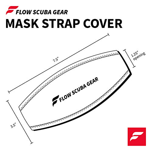 Flow Scuba Gear - Neoprene Cover for Dive and Snorkel Mask Strap (Ocean Blue) - Image 4