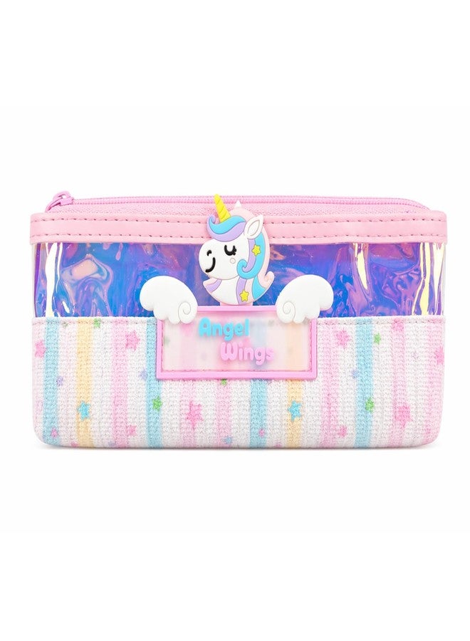 BLLUEX Large Capacity Pencil Case for Kids & Students, Durable Zipper Pouch, Aesthetic Stationery Organizer for School, College & Office (Boys & Girls) (Pink) - Image 4