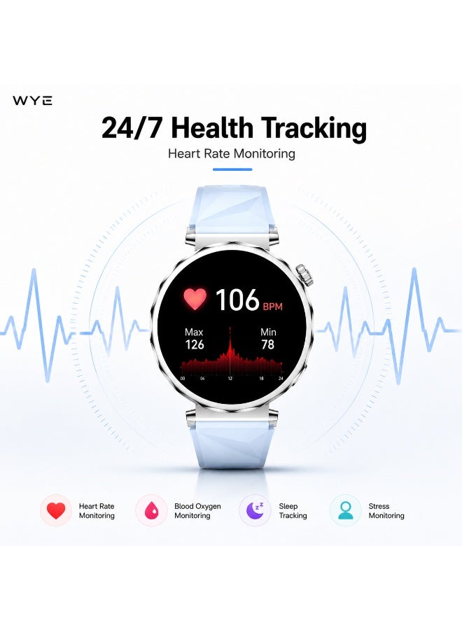 WYE Slim Bluetooth Smartwatch | Activity Tracker Bluetooth Calling Smartwatch| Heart Rate Monitor | Fitness Tracking watch | Compatible with Android & iOS - Image 5