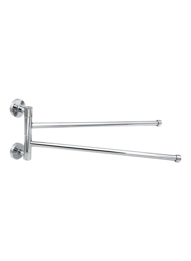 نيبمينينت حامل مناشف من الكروم المصقول فضي 13.5x5.3بوصة - Image 1