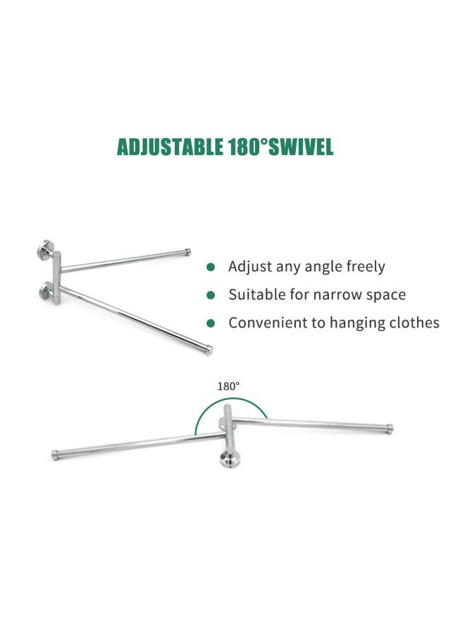نيبمينينت حامل مناشف من الكروم المصقول فضي 13.5x5.3بوصة - Image 5