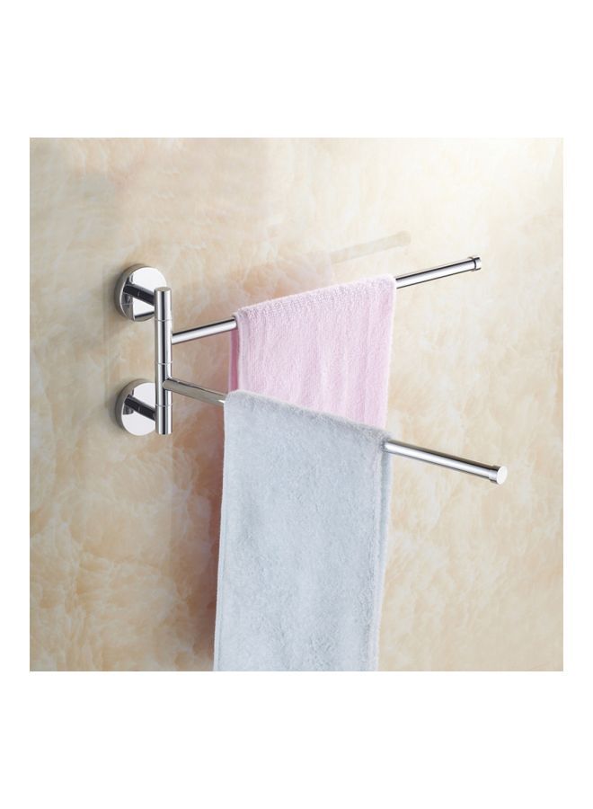 نيبمينينت حامل مناشف من الكروم المصقول فضي 13.5x5.3بوصة - Image 2