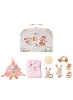 Baby gift Elephant Rabbit drool towel blanket Baby milestone photo shoot toy bath set