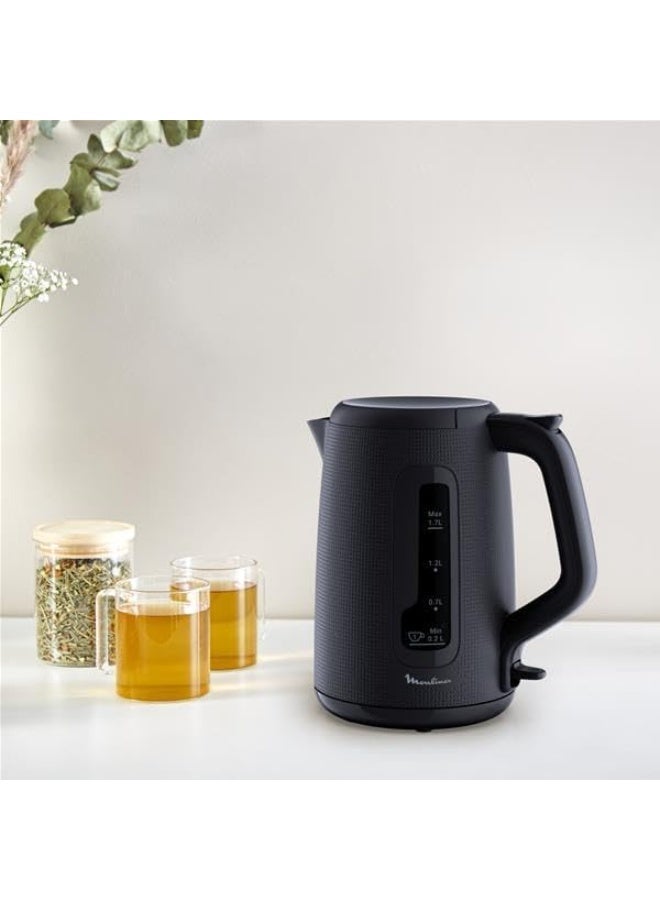 مولينكس غلاية كهربائية لاسلكية من مولينكس، سعة 1.7 لتر، بقوة 2400 واط. 1.7 L 2400 W BY2M0810 black - Image 2