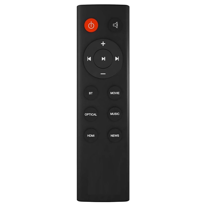 TIZOQ Replacement Remote Control Compatible for SB110 Cinema Digital Soundbar Home Theater System - Please Match The Image with Your Old Remote Before Placing The Order (Black) - Image 5