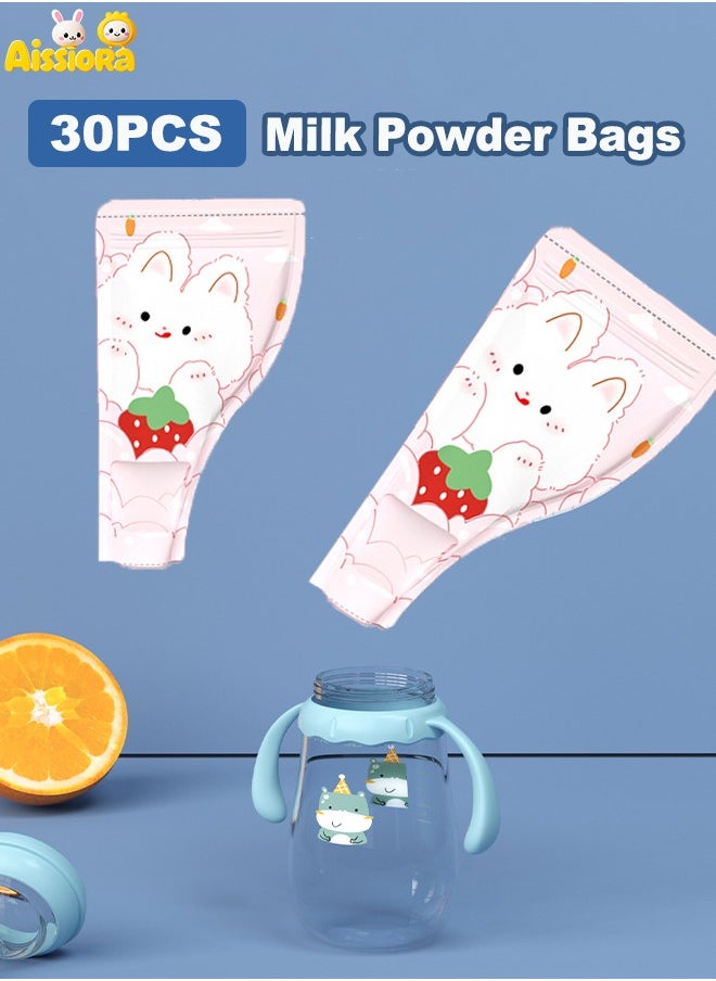 Aissiora 30PCS Baby milk sealed bag Milk powder is divided into bags Convenient milk powder pouches Disposable milk storage bags Baby milk powder is divided into bags  - Image 1