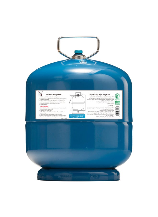 AL SANIDI Gas cylinder for trips , Trips stove, Blue, capacity 4 Kg  - Image 1