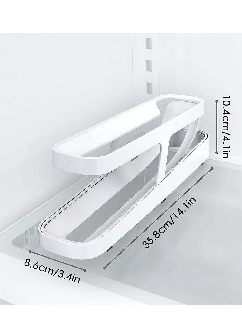 Reko - Rolling Egg Holder,Auto Rolling Design Egg Container - Space Saving Kichen Countertop Organizer, 2 Tier Egg Container Tray for Fridge Countertop Pantry Generic - Image 1