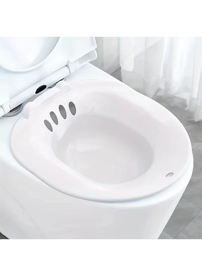 White Bidet Basin Multipurpose Female Private Care Squatting Maternity Basin - Image 5