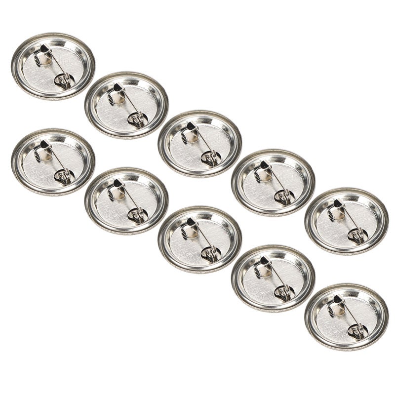 Blank Pin Button: 100 Sets Of 32MM Lightweight Rustproof Corrosion Resistant Tinplate Badge - Smooth Surface Easy To Print DIY Materials For Handicraft Gifts Souvenirs Craft Enthusiasts - Image 5