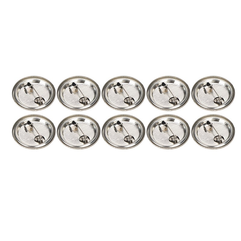 Blank Pin Button: 100 Sets Of 32MM Lightweight Rustproof Corrosion Resistant Tinplate Badge - Smooth Surface Easy To Print DIY Materials For Handicraft Gifts Souvenirs Craft Enthusiasts - Image 2