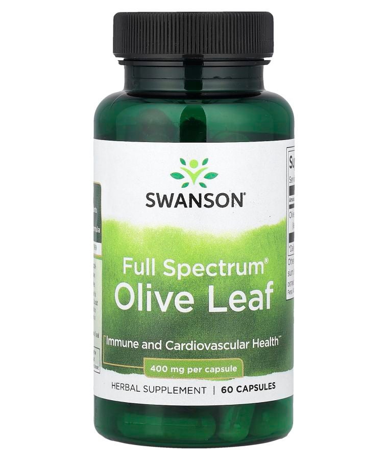 SWANSON Full Spectrum® Olive Leaf 400 mg 60 Capsules