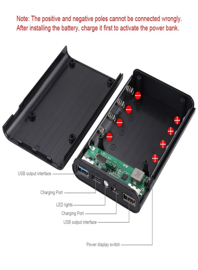 HAWEEL DIY 18650 Battery Power Bank Shell Box with USB Output and Indicator For Smartphones - Image 2