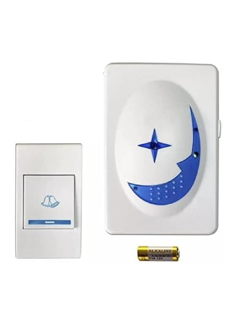Beautiful shape, light touch buttons, many kinds of products are available for you, giving you visual enjoyment. 2. Simple and vivid design to avoid a lot of trouble, can let you in when decorating any home, and also save money. 3. Built-in stereo speaker, make the sound clear. Especially suitable for family, office, factory restaurant, etc. use. 4. The doorbell consumes less than 3W, and the transmitter uses 12V 23A battery - Image 2