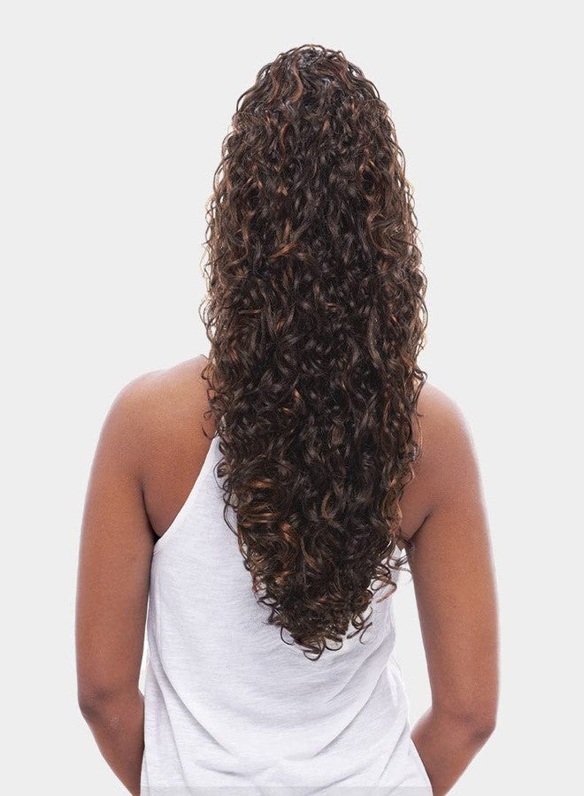 VANESSA Express Curl Drawstring with Bundle Wrap Long Length Ponytail Premium Synthetic Fiber - STB ITELOW (30M) - Image 3