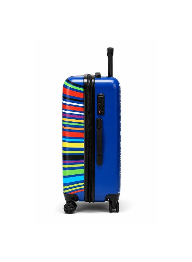 Reflection Re-flection 24 Inch ABS and Polycarbonate Suitcase Lightweight Hardside Country Print Series Travel Luggage Trolley with 84L Storage Capacity 4 Spinner Wheels and TSA Lock Multicolor - Image 5