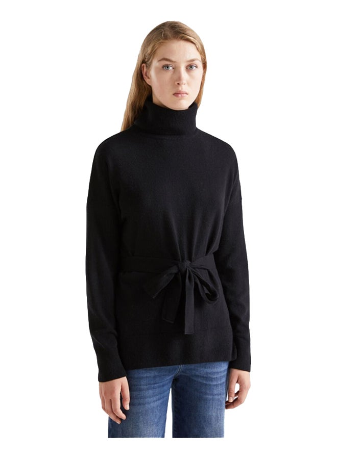 Benetton Turtle Neck With Oversized Belt - Image 1