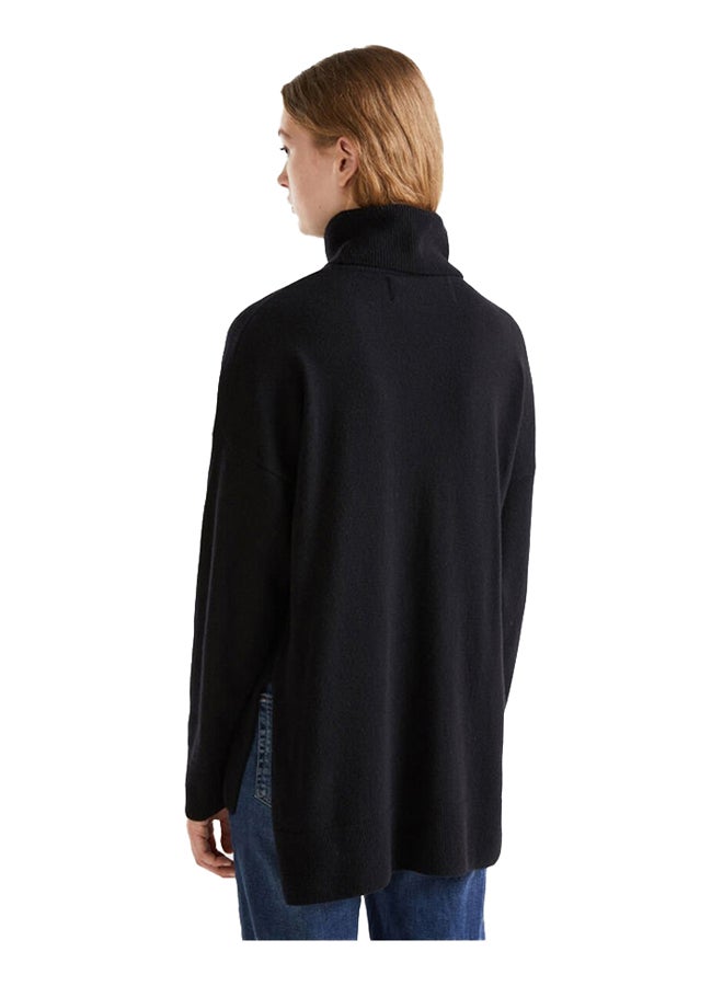 Benetton Turtle Neck With Oversized Belt - Image 2