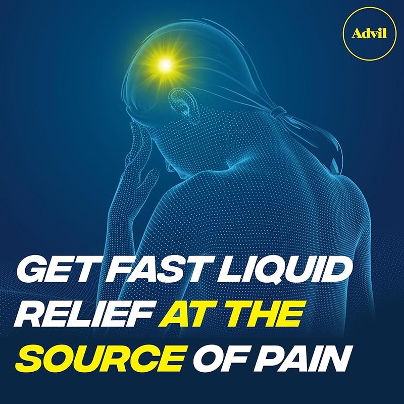 Advil Liqui-Gels Pain Reliever and Fever Reducer, Pain Medicine for Adults with Ibuprofen 200mg for Headache, Backache, Menstrual Pain and Joint Pain Relief - 160 Liquid Filled Capsules - Image 4