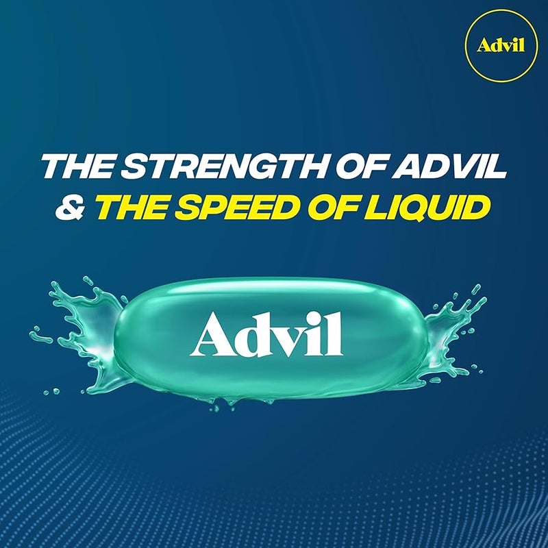 Advil Liqui-Gels Pain Reliever and Fever Reducer, Pain Medicine for Adults with Ibuprofen 200mg for Headache, Backache, Menstrual Pain and Joint Pain Relief - 160 Liquid Filled Capsules - Image 5