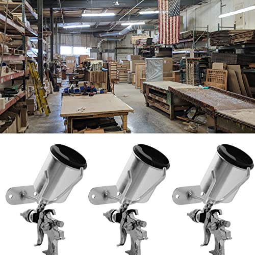Homakover Paint Gun Holder for Paint Booth,Wall Mount Spray Gun Holder Paint Shop Accessory, Attach to Spray Booth Walls & Work Stations (Silver-3 Pcs) - Image 3