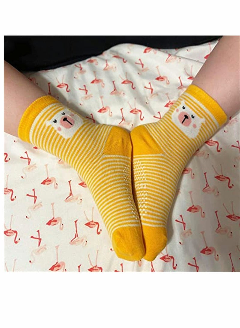 Y&D Socks, Cartoon Children's Non-slip Floor Girls Toddler Grip Boys for Kids Anti Skid, 12 Pack - Image 3