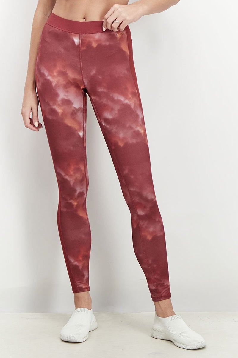Roxy Women Regular Fit Training Leggings, Red - Image 1