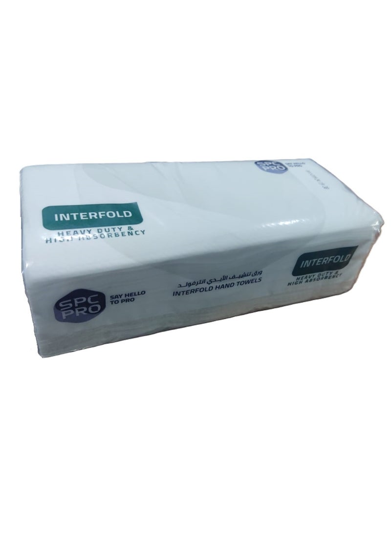 SPC SPC PRO High quality Interfold Tissues 150 Sheets Carton (24 Packs)  - Image 3
