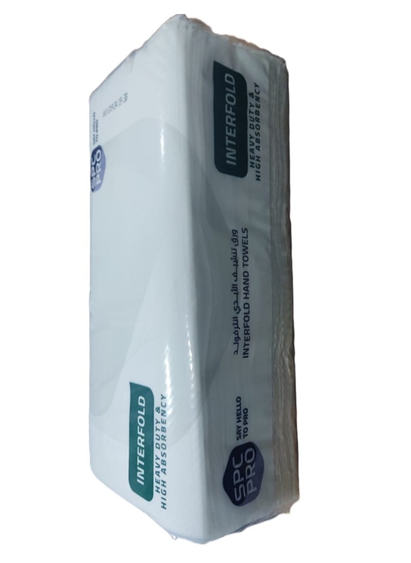 SPC SPC PRO High quality Interfold Tissues 150 Sheets Carton (24 Packs)  - Image 4
