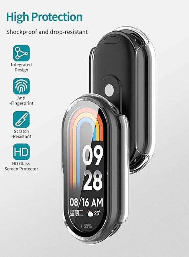 HablTech Case Compatible with Xiaomi band 10 Watch Glass Protective Film Hard Plastic Frame Xiaomi band 10 Watch Case - Image 2