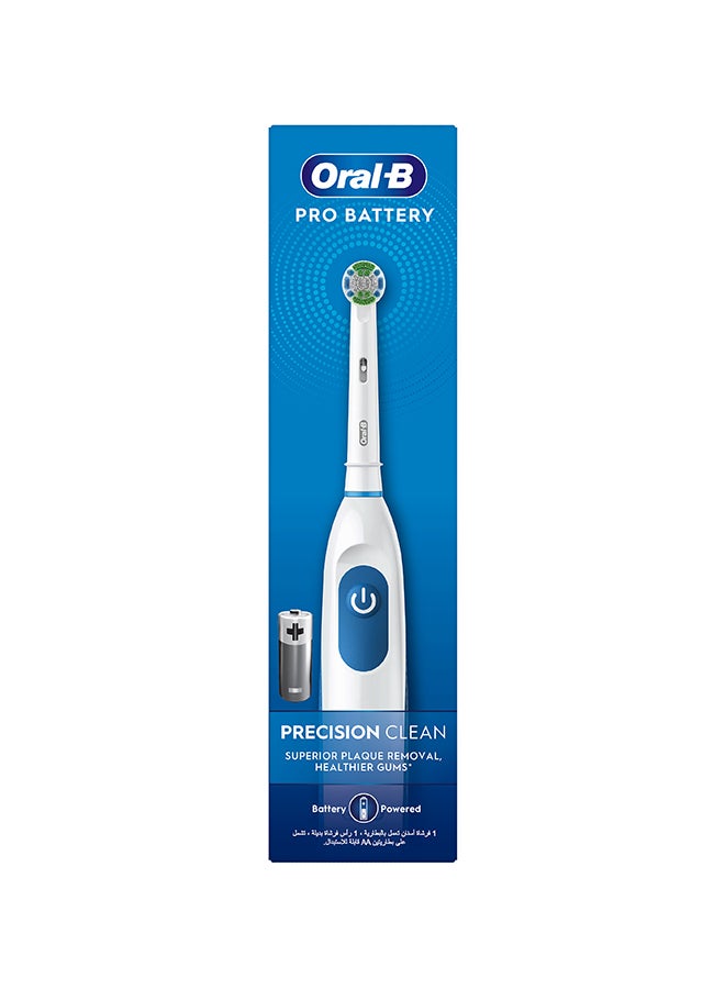 Oral-B Pro Battery Precision Clean Electric Toothbrush, Superior Plaque Removal, 1 Count - Image 1