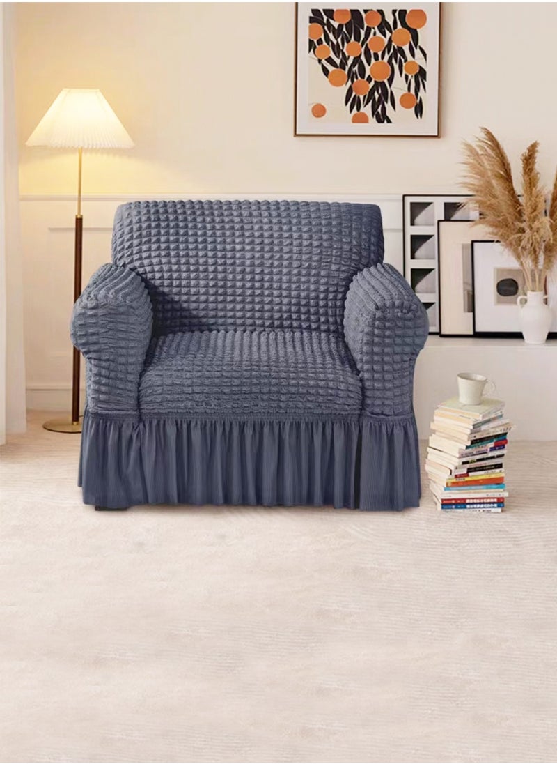 Arabest - Sofa Cover Set, 4 piece 7 seater（3+2+1+1） Multifunctional Sofa Slipcover, Couch Cover  Furniture Protector Cover, Washable High Elastic Durable  with Skirt, for Living Room for Bed Room (Dark Grey) - Image 1