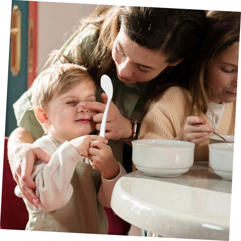 Stainless Steel Angled Training Spoon For Kids Easy Feeding Aid Lightweight Compact Design - Image 5
