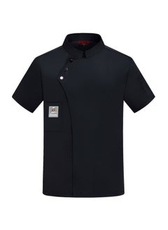 NIBEMINENT Men Women Chef Tops Single-breasted Button Chef Coat Professional Chef Uniforms for Men Women Waterproof Stand Collar Restaurant  - Image 1