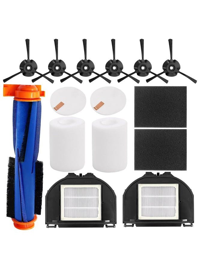 Detetap Replacement Parts Kits for Shark RV2310AE / AV2310AE Matrix Robot Vacuum Cleaner 1 Roller Brush 2 HEPA Filters 4 Foams 6 Side Brushes (NOT for RV2310) -Pack of 13 - Image 1
