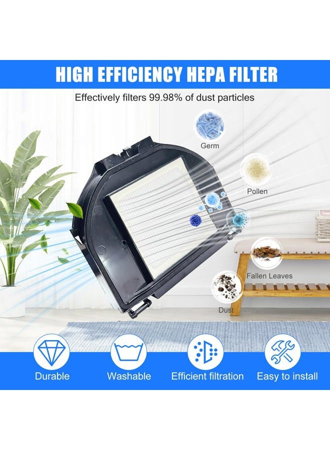 Detetap Replacement Parts Kits for Shark RV2310AE / AV2310AE Matrix Robot Vacuum Cleaner 1 Roller Brush 2 HEPA Filters 4 Foams 6 Side Brushes (NOT for RV2310) -Pack of 13 - Image 4