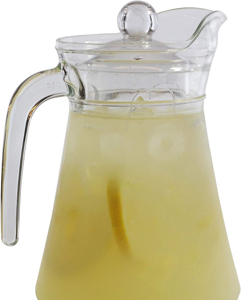 CASTANEA Duck Water Jug with Plastic Cap | Duck Pot 1.1L Glass Pitcher with Plastic Lid | Drinking Beverage Jug | Glass Water Jug for Home Use (1100 ML) - Image 3
