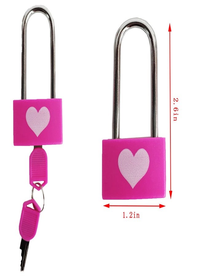 WANLIAN 2PCS Padlocks, 1.25 Inch Wide, 0.13 Inch Lock Bar Diameter, Long Handle Door Locks - Image 2