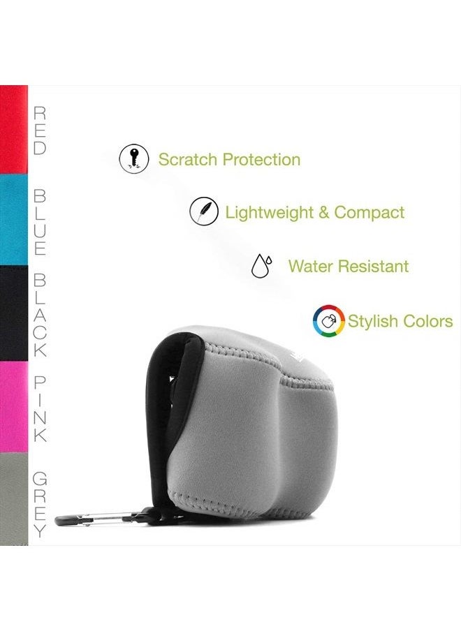 MegaGear - MG064 Ultra Light Neoprene Camera Case Compatible with Sony Alpha A6400, A6500, A6300, A6000 (16-50 mm)-Gray (Model: MG065) - Image 1