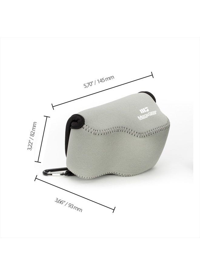 MegaGear - MG064 Ultra Light Neoprene Camera Case Compatible with Sony Alpha A6400, A6500, A6300, A6000 (16-50 mm)-Gray (Model: MG065) - Image 1