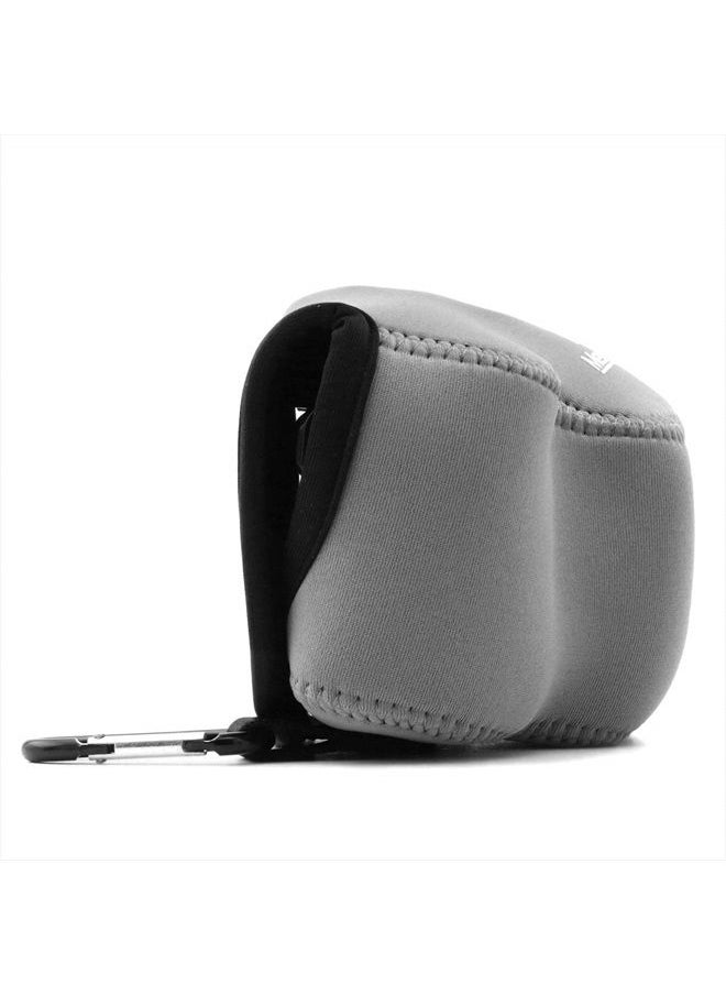 MegaGear - MG064 Ultra Light Neoprene Camera Case Compatible with Sony Alpha A6400, A6500, A6300, A6000 (16-50 mm)-Gray (Model: MG065) - Image 1
