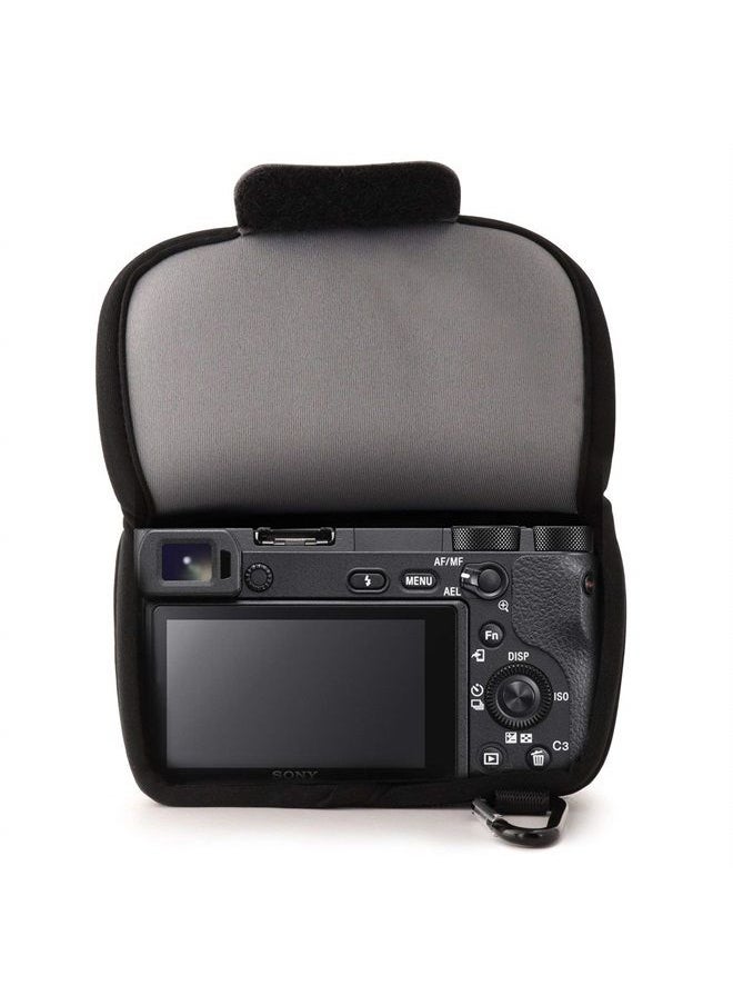 MegaGear - MG064 Ultra Light Neoprene Camera Case Compatible with Sony Alpha A6400, A6500, A6300, A6000 (16-50 mm)-Gray (Model: MG065) - Image 1