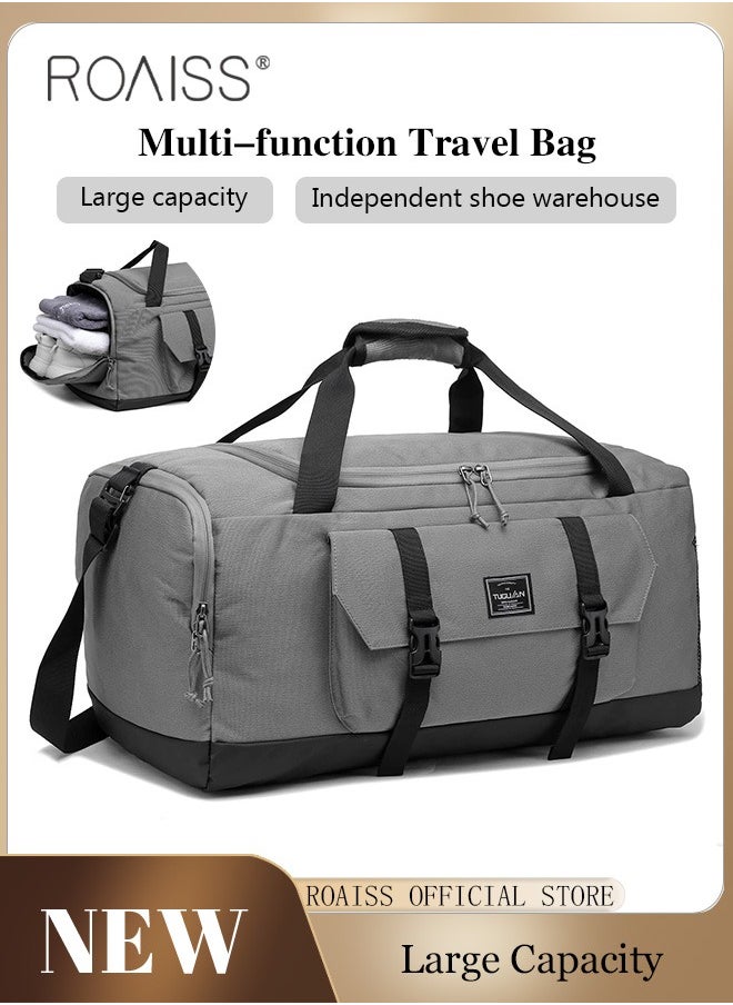 roaiss Large Capacity Outdoor Travel Bag Portable Suit Garment Storage Bag Foldable Business Luggage Bag with Multifunctional Organizer Suitable for Carrying and Storing Travel Essentials  - Image 1