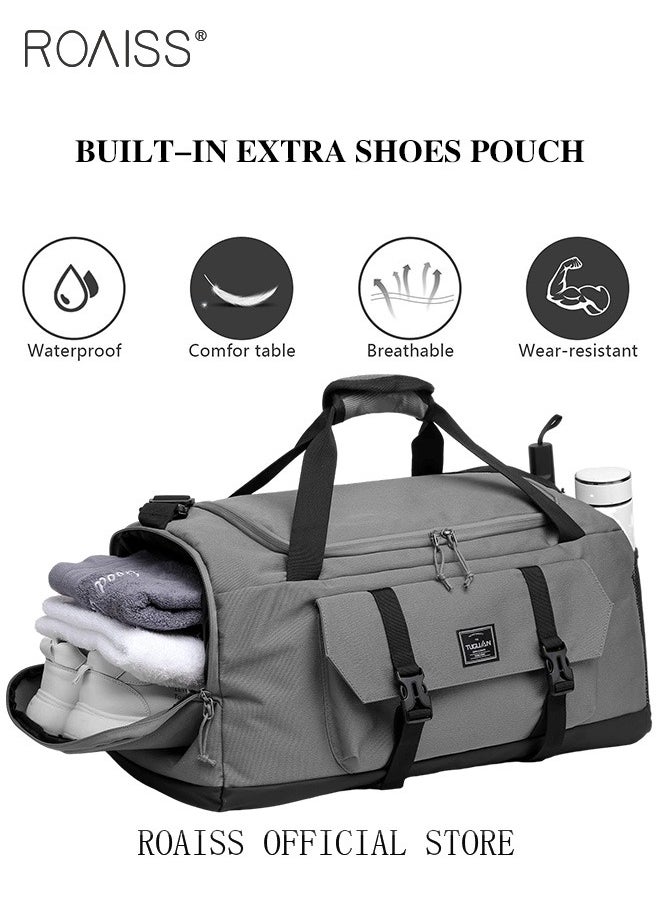 roaiss Large Capacity Outdoor Travel Bag Portable Suit Garment Storage Bag Foldable Business Luggage Bag with Multifunctional Organizer Suitable for Carrying and Storing Travel Essentials  - Image 3