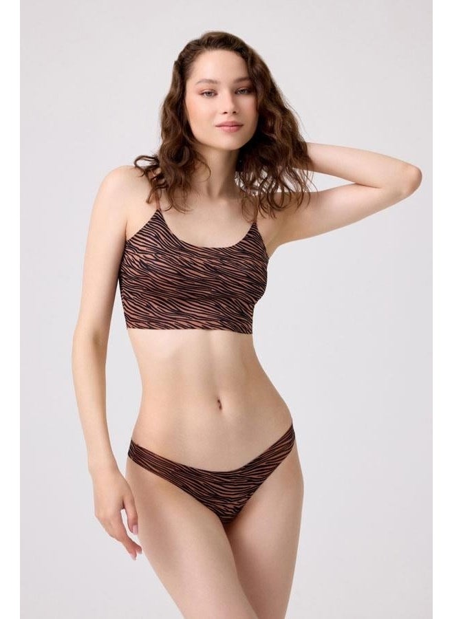 COTTONHILL Patterned Laser Cut Adjustable Thin Strap Crop Bustier 3-Pack-1  - Image 3