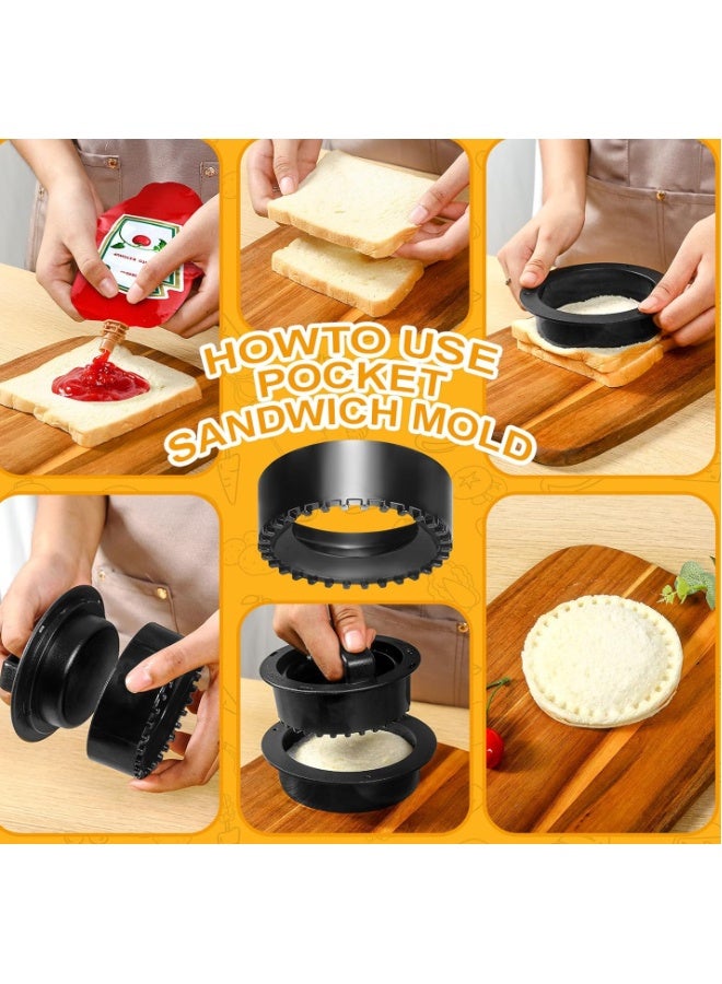 EHOME Burger Press, Hamburger Press Patty Maker, 4 in 1 Non Stick Patty Mold for Stuffed Burgers, Sliders, Veggie Beef Burger, Kitchen Barbecue Tool Grilling Accessories - Image 5